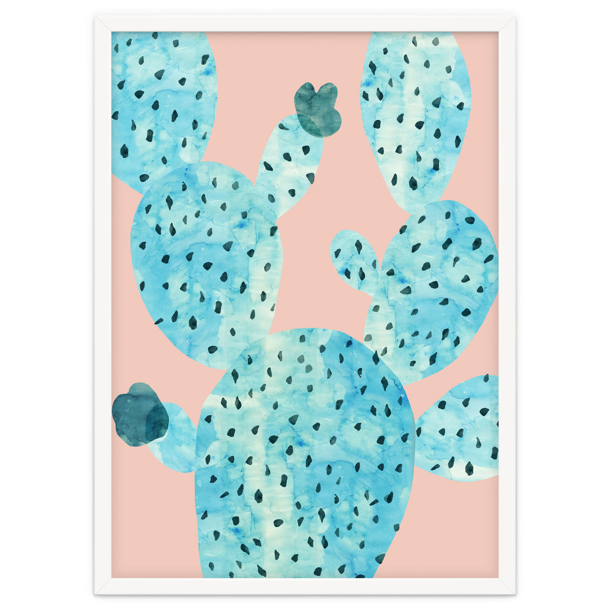 Watercolor of cacti III