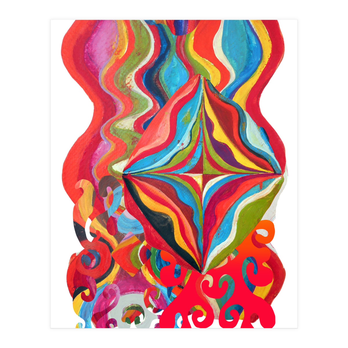 Pop Abstract Asimetrico 15 Copia (Print Only)