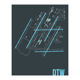 Detroit Airport Layout (Print Only) thumbnail