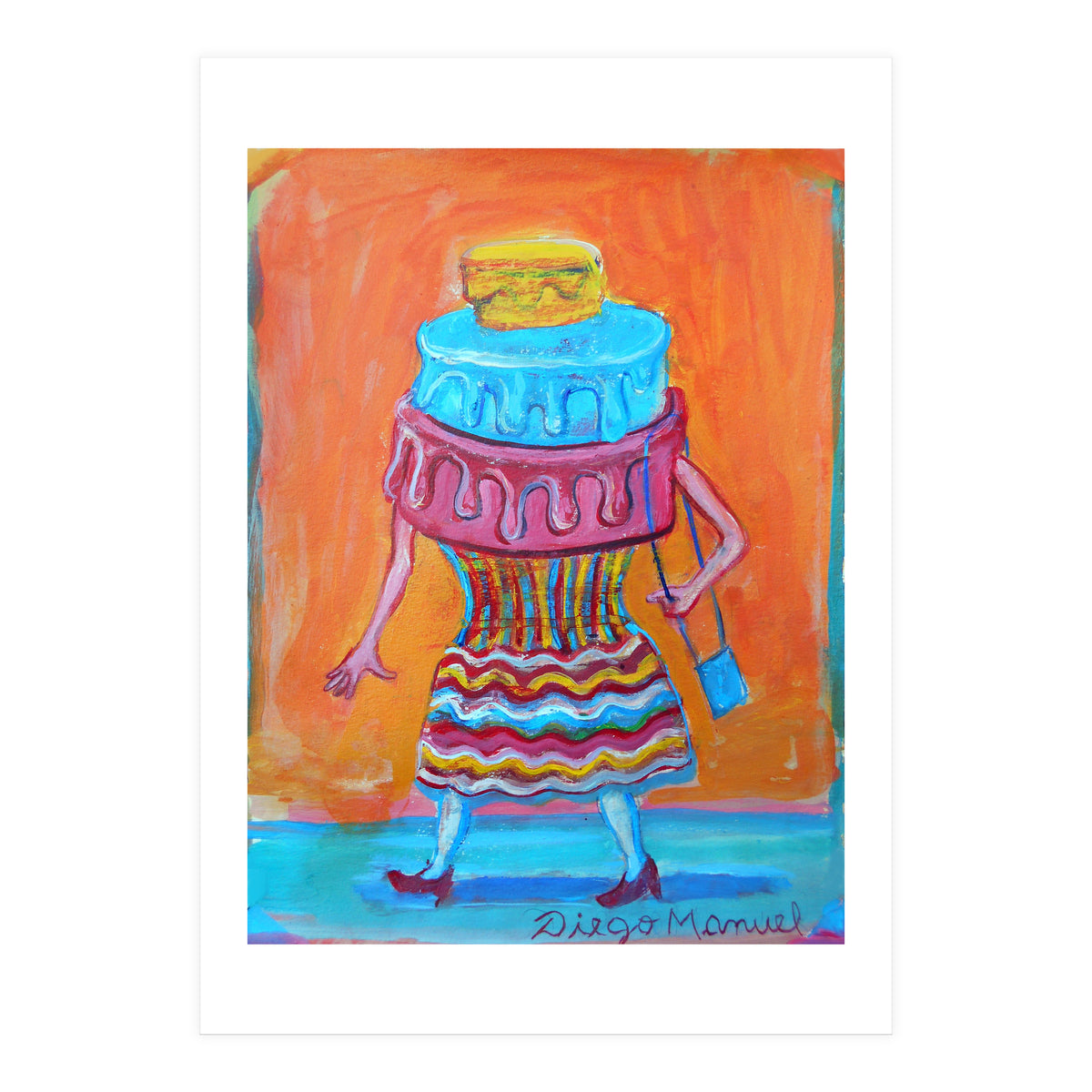Mujer Pastel (Print Only)