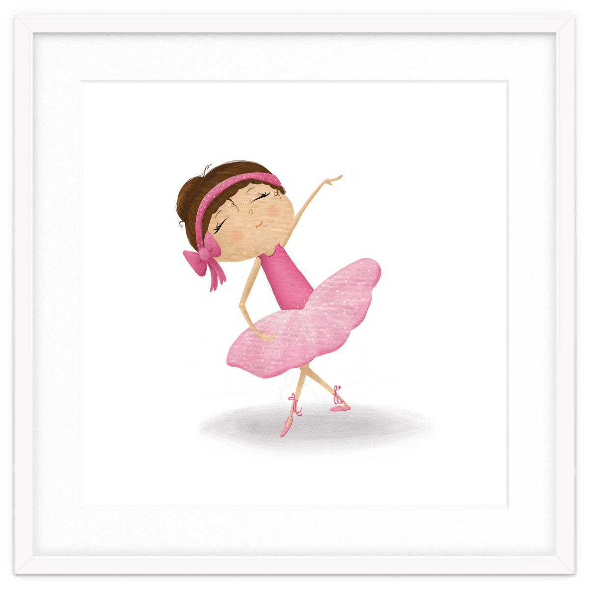 Adorable Plie Ballerina Nursery Print