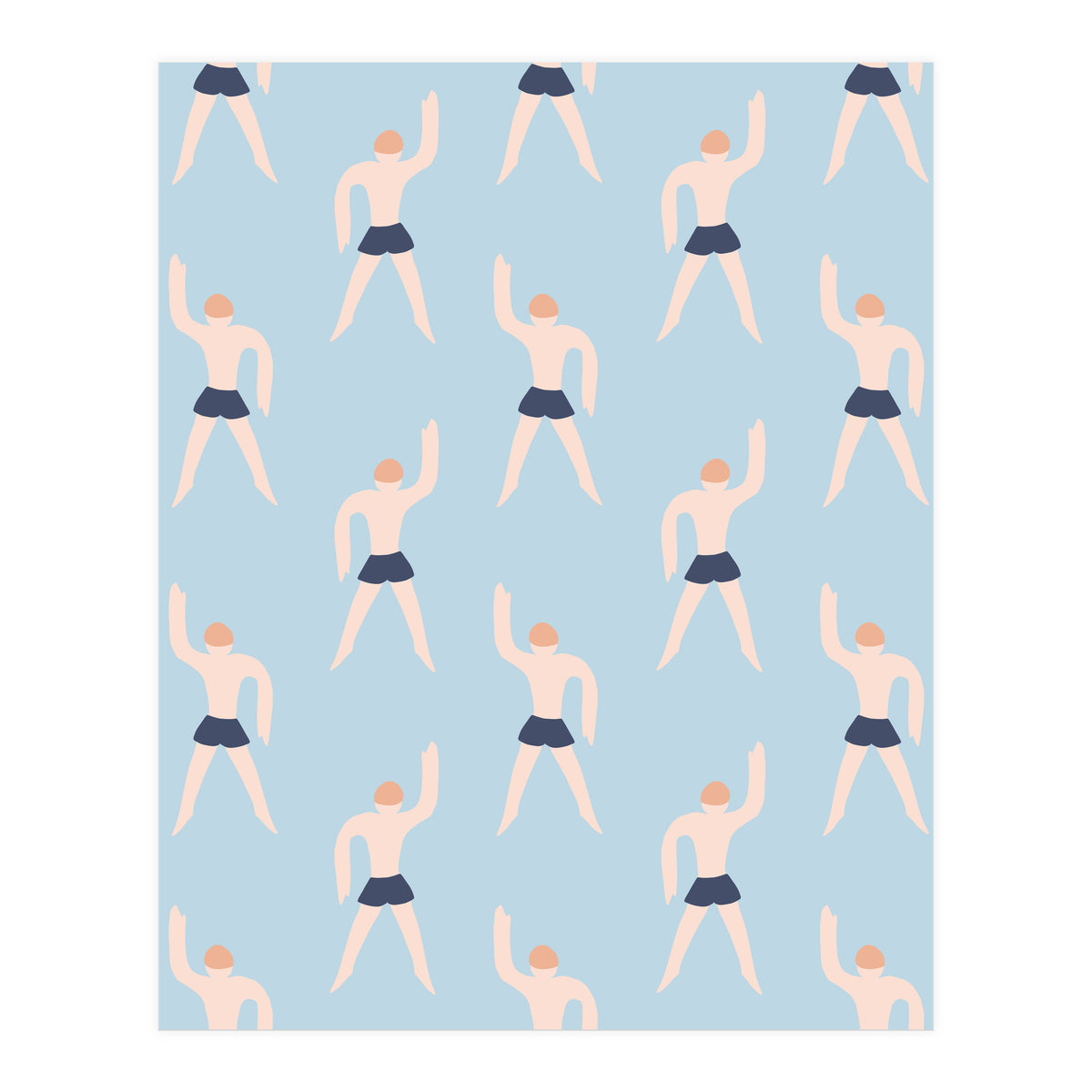 Swimming Boy Pattern (Print Only)