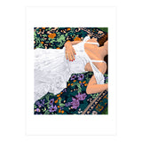 Moroccan Carpet, Bohemian Woman Painting (Print Only) thumbnail
