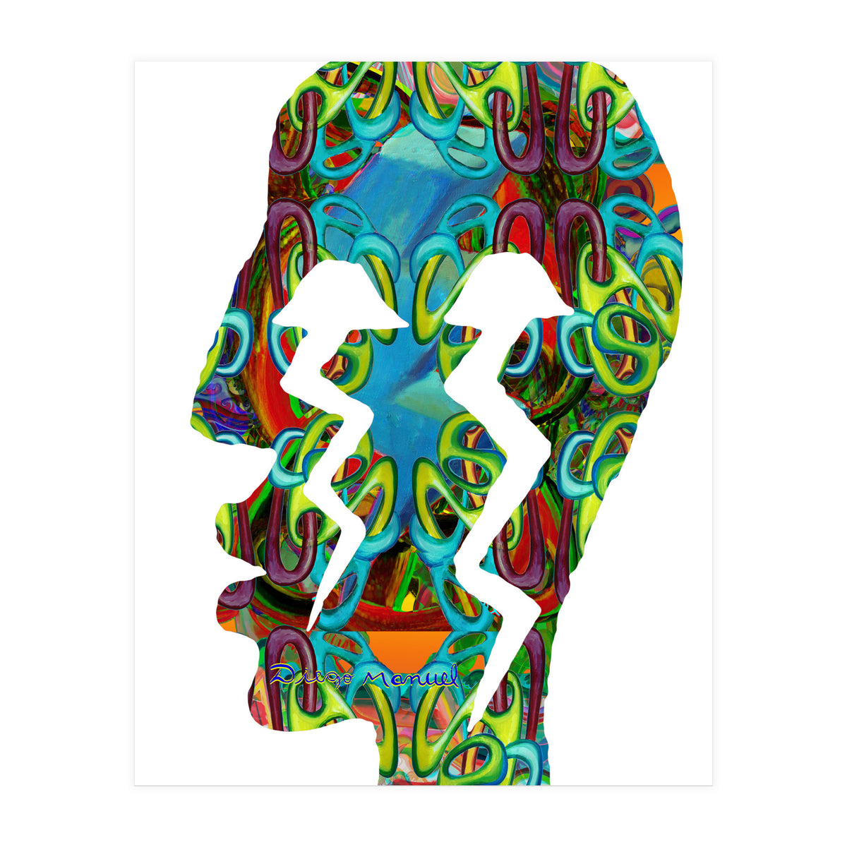 Perfil Con Rayos 4  (Print Only)