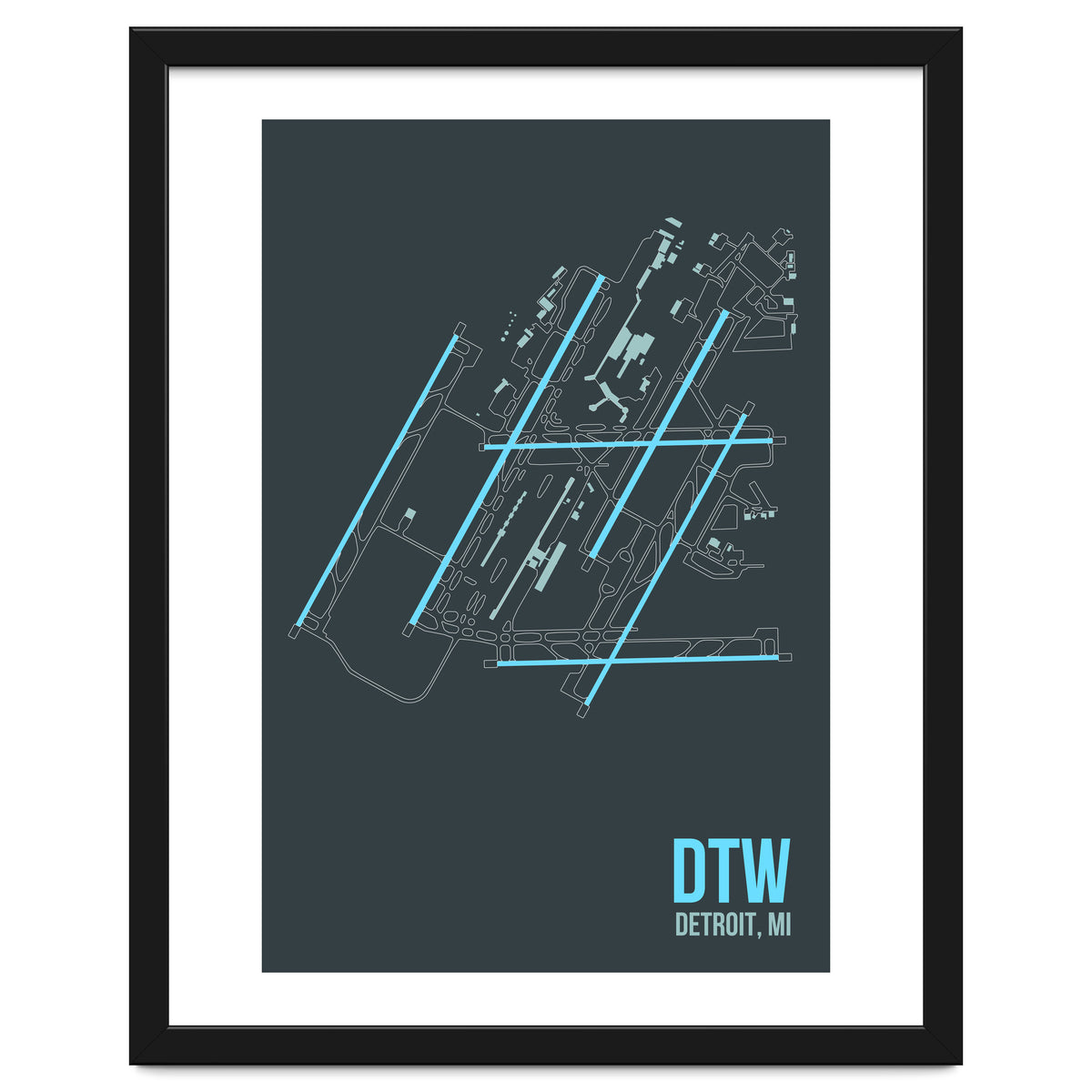 Detroit Airport Layout