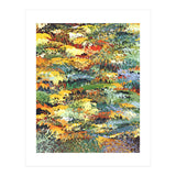 Autumn Forest, Nature Jungle Painting, Botanical Plants Abstract Illustration, Contemporary Modern Boho (Print Only) thumbnail