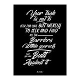 Don't Seek For Love - Rumi Quote Typography (Print Only) thumbnail