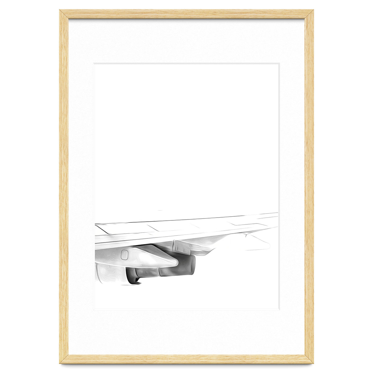 Black and White Airplane