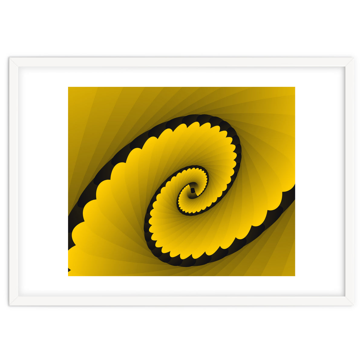 Abstract Floral Yellow