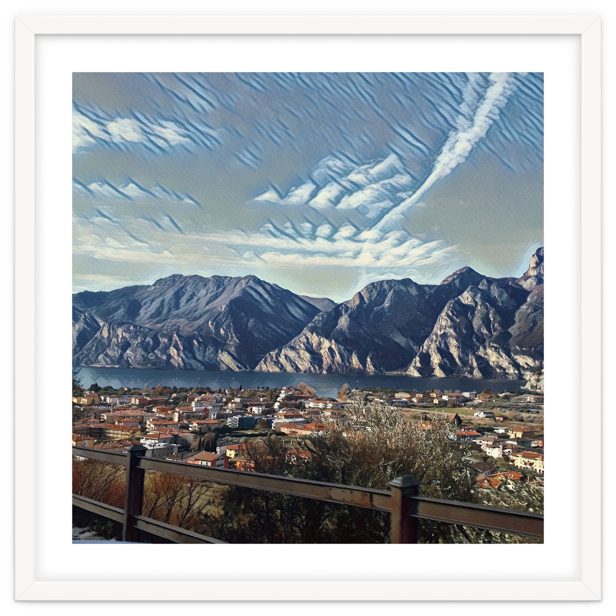 Side way to Lake Garda, Italy.