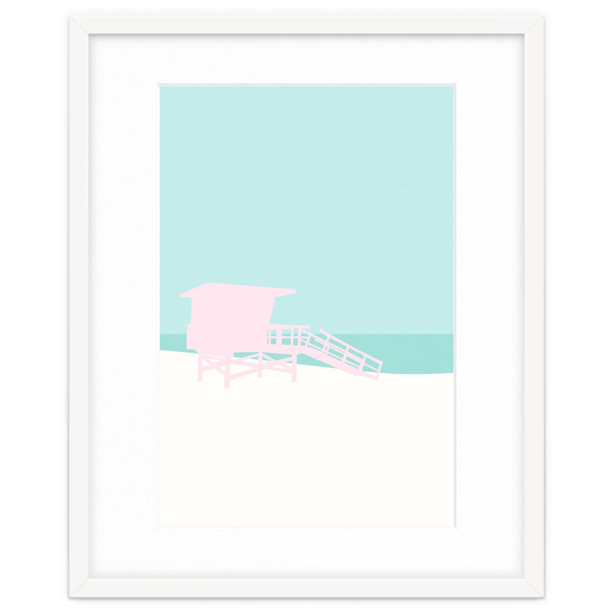 Minimal Lifeguard Tower - Turquoise Coast