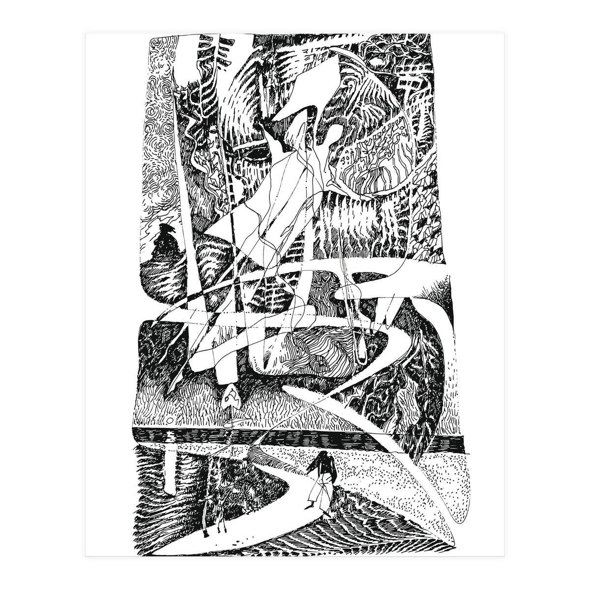 Abstract Angel Of A Dreams (Print Only)