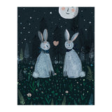 Rabbits in the forest  (Print Only) thumbnail