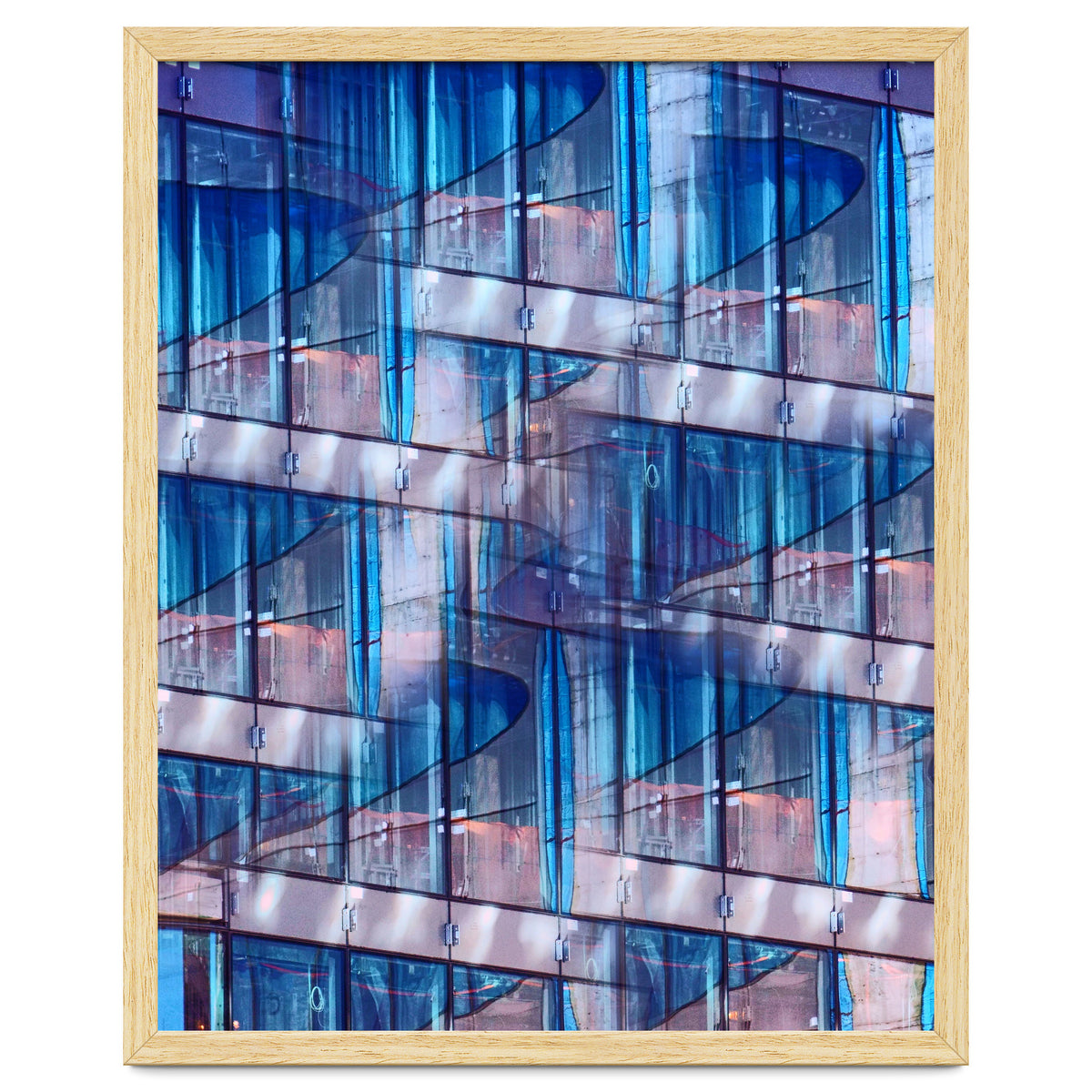 Blue Skyscraper Abstract