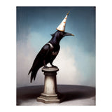 Crow In A Party Hat Gothic Painting (Print Only) thumbnail
