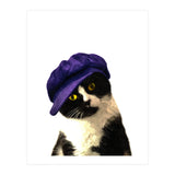 Cat Blue Hat (Print Only) thumbnail
