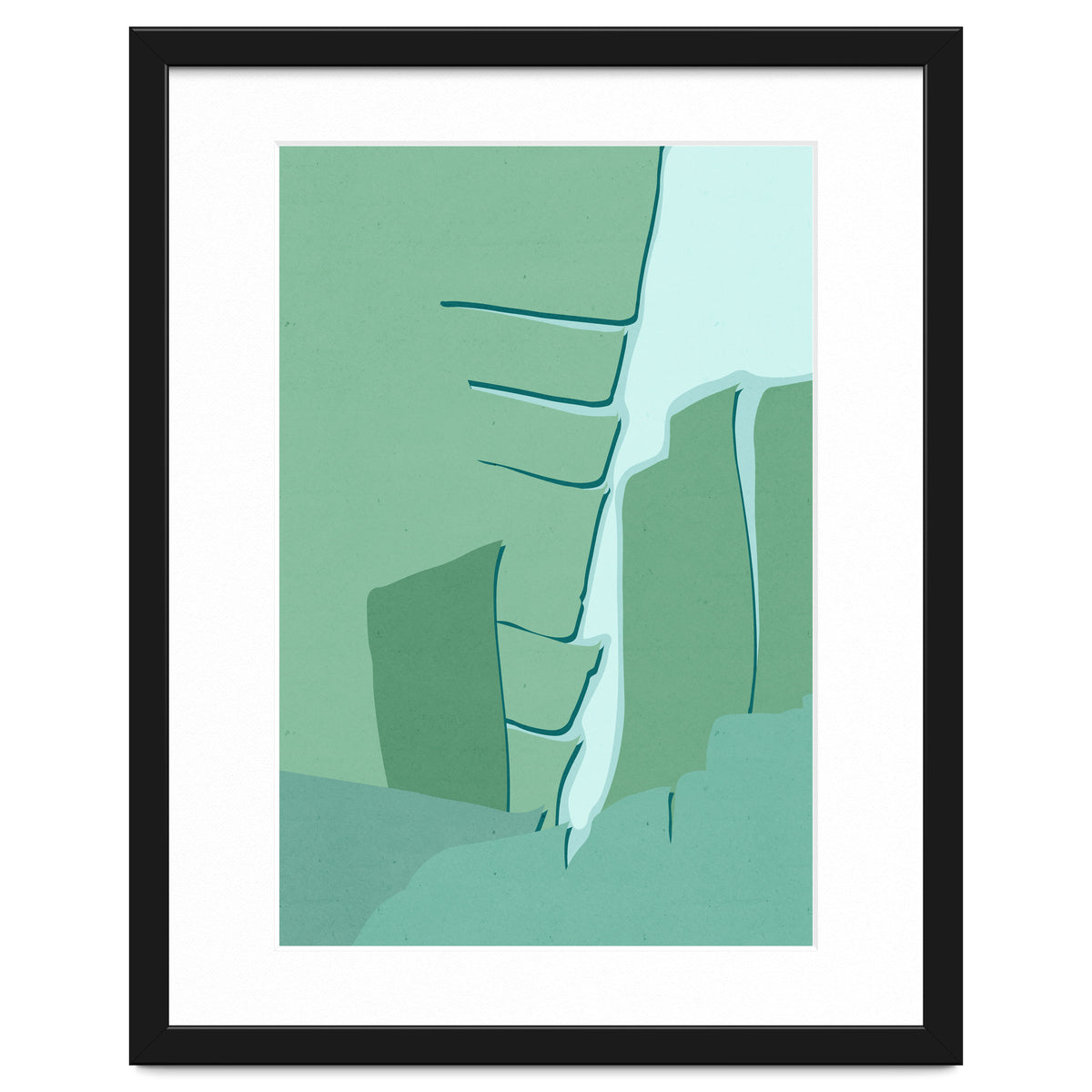 Abstract Banana Leaves One - Greener Eden