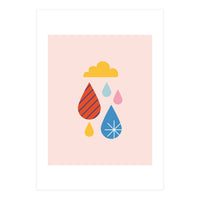 Raindrops And Cloud Rgb (Print Only)