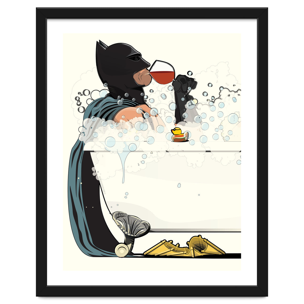 Batman in the Bath, funny Bathroom Humour