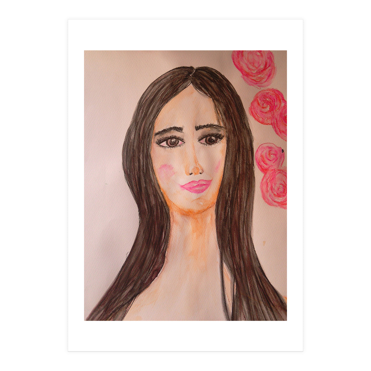 A Brunette With Sad Eyes  (Print Only)