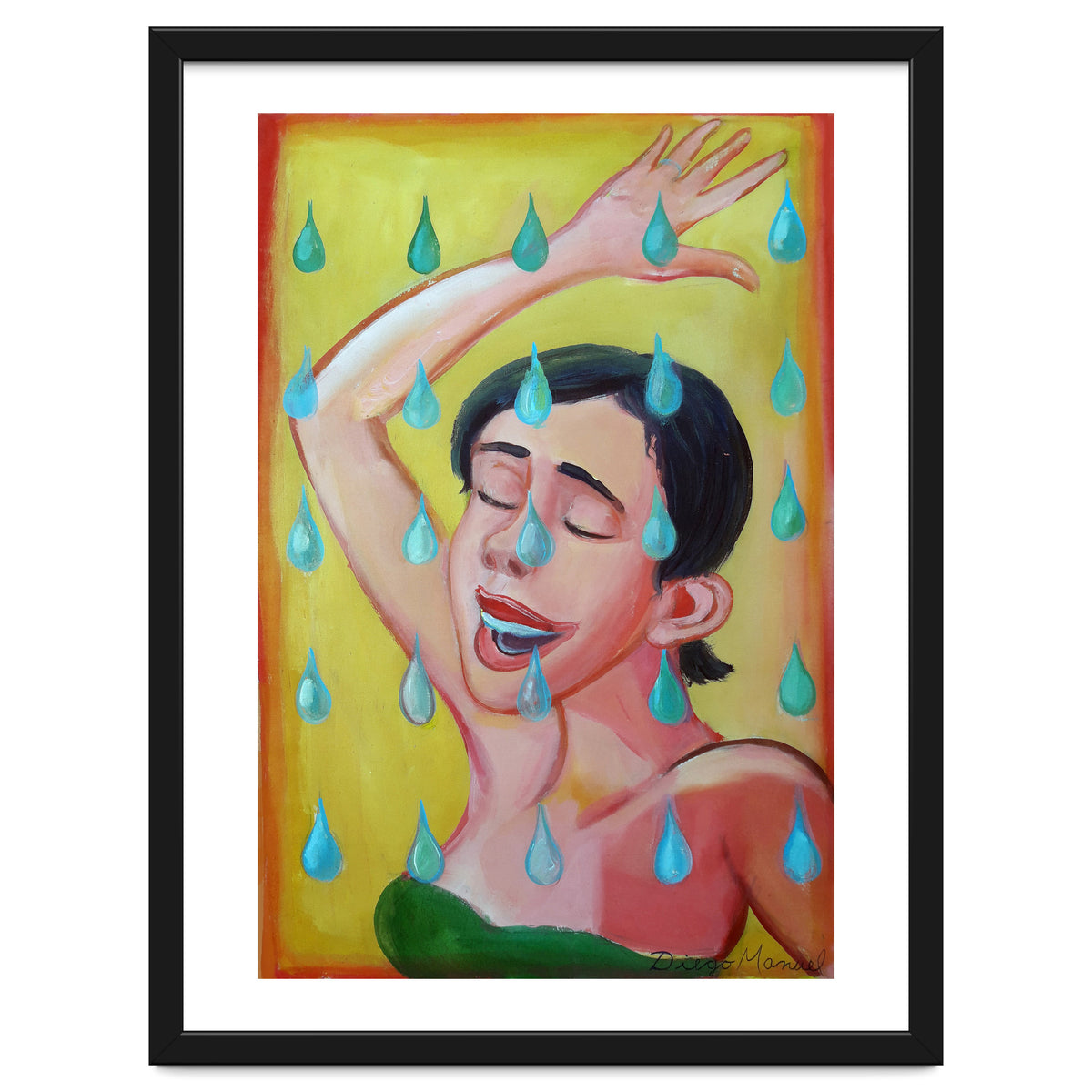 Chica Bajo La Lluvia