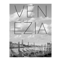VENICE Grand Canal and St Mark's Campanile | Text & Skyline (Print Only)