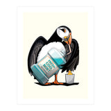 Puffin using Mouthwash (Print Only) thumbnail