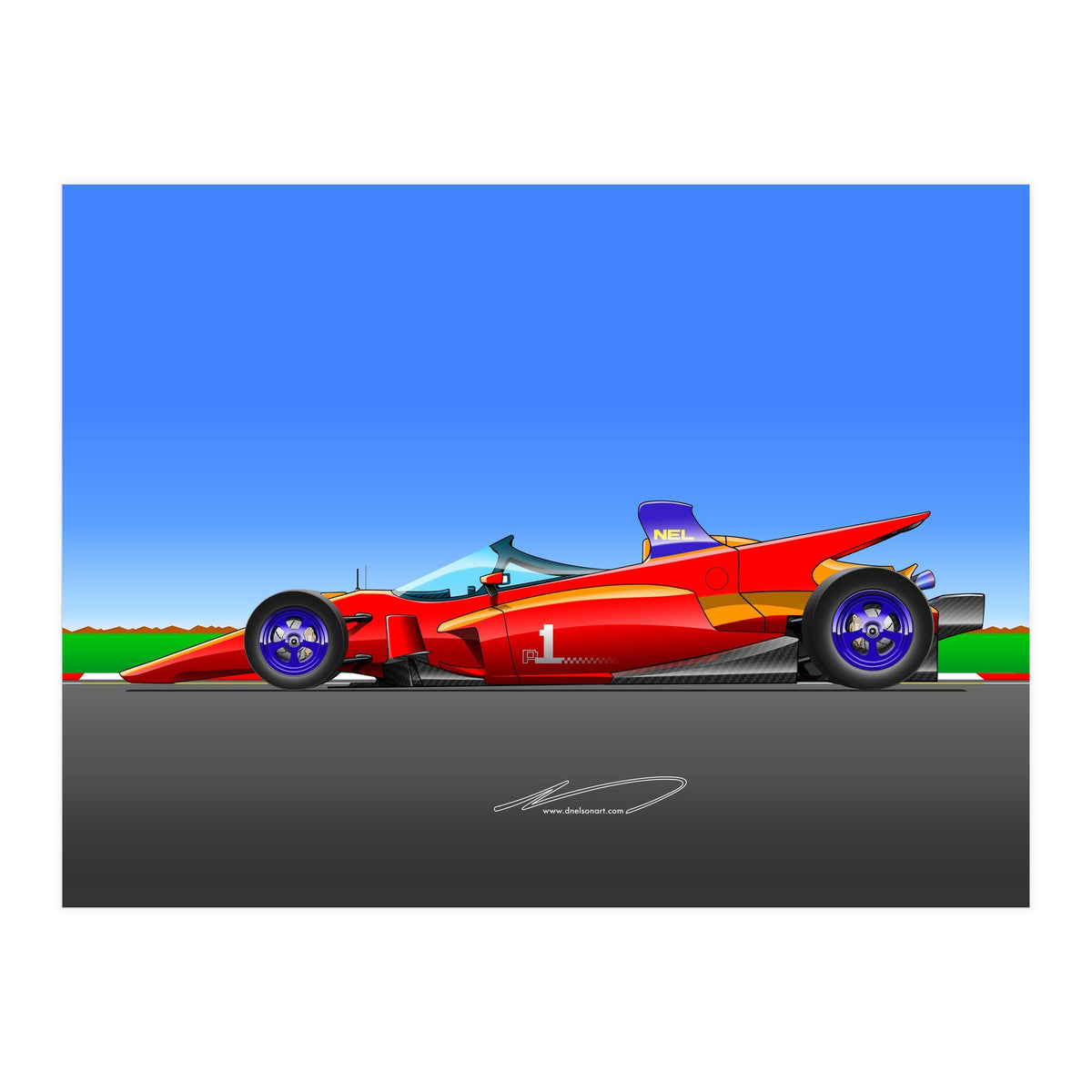 Pole Position Racecar Homage (Print Only)
