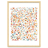 Tan Terrazzo | Eclectic Quirky Confetti Painting | Celebration Colorful Boho Happy Party Graphic