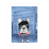 French Bulldog With Arc De Triomphe (Print Only) thumbnail