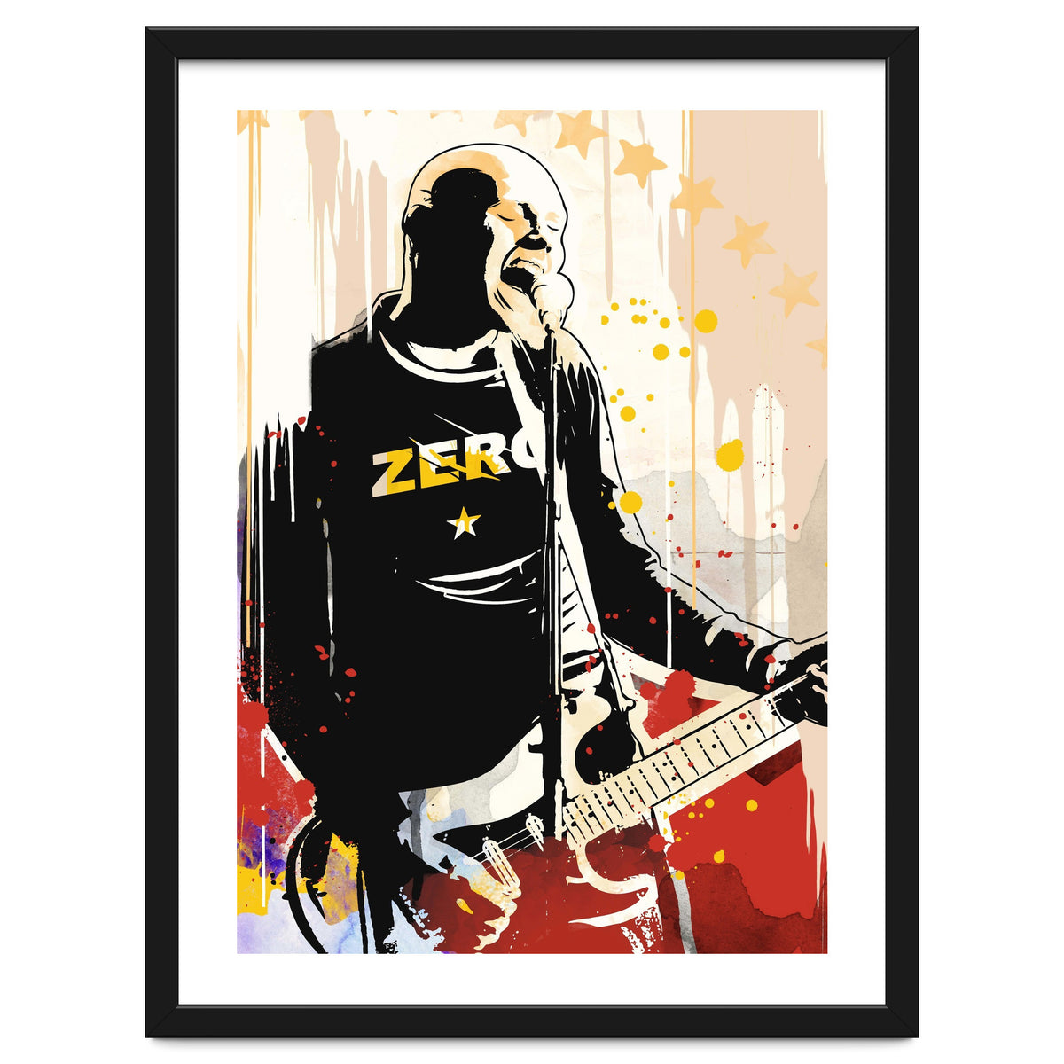 Billy Corgan pop art poster