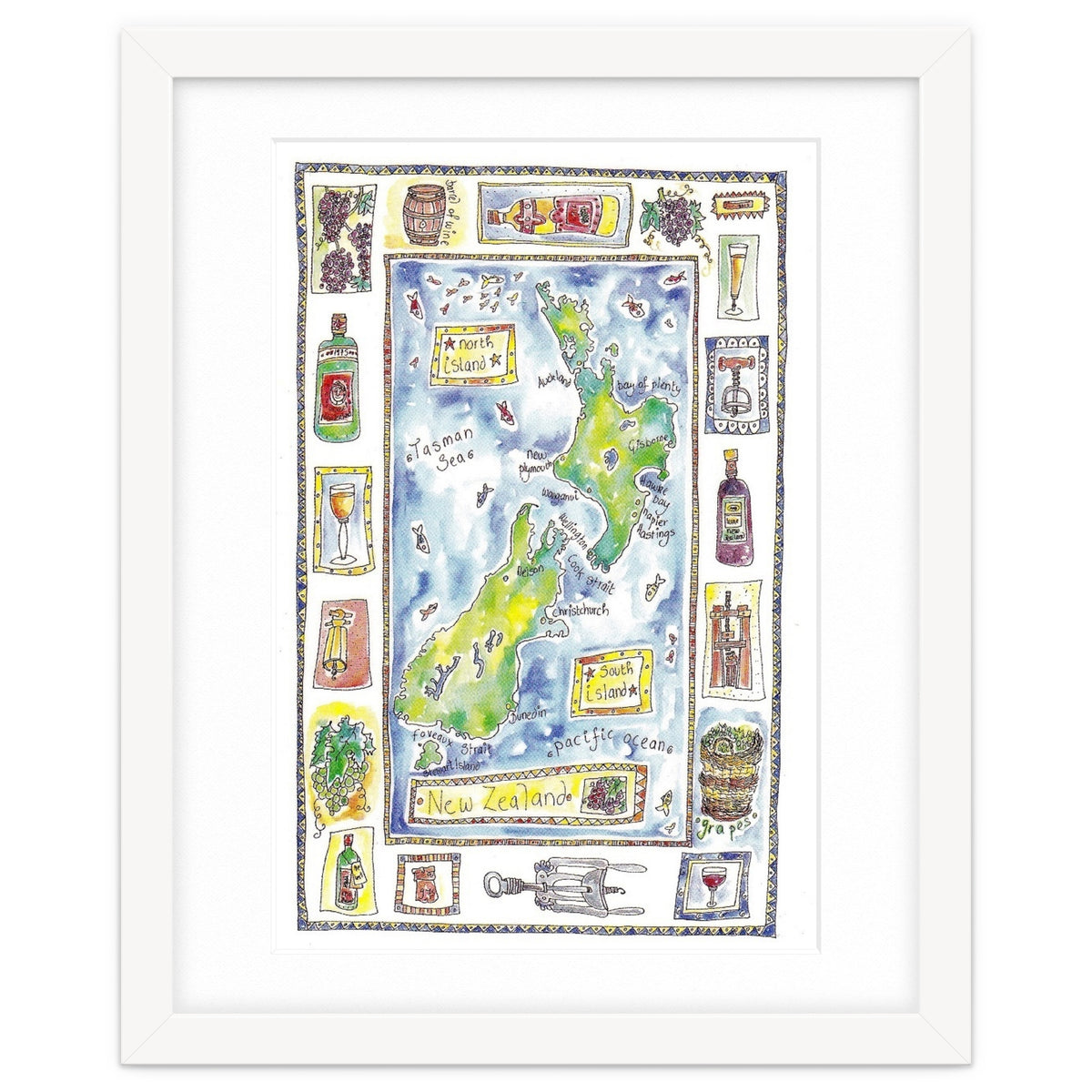 A wine map of New Zealand
