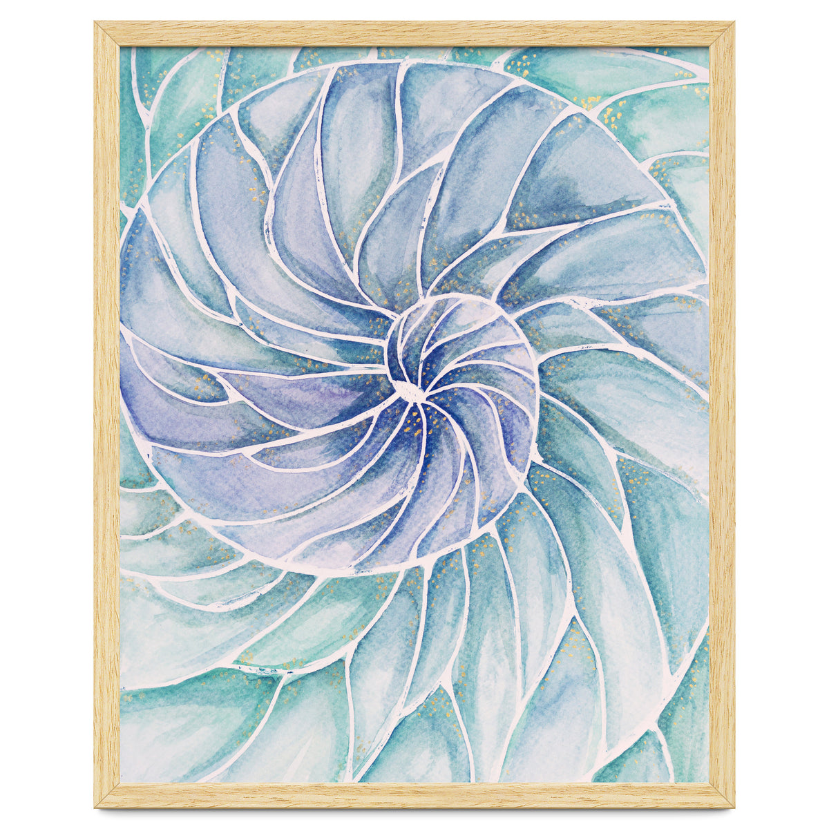 The inside of a shell