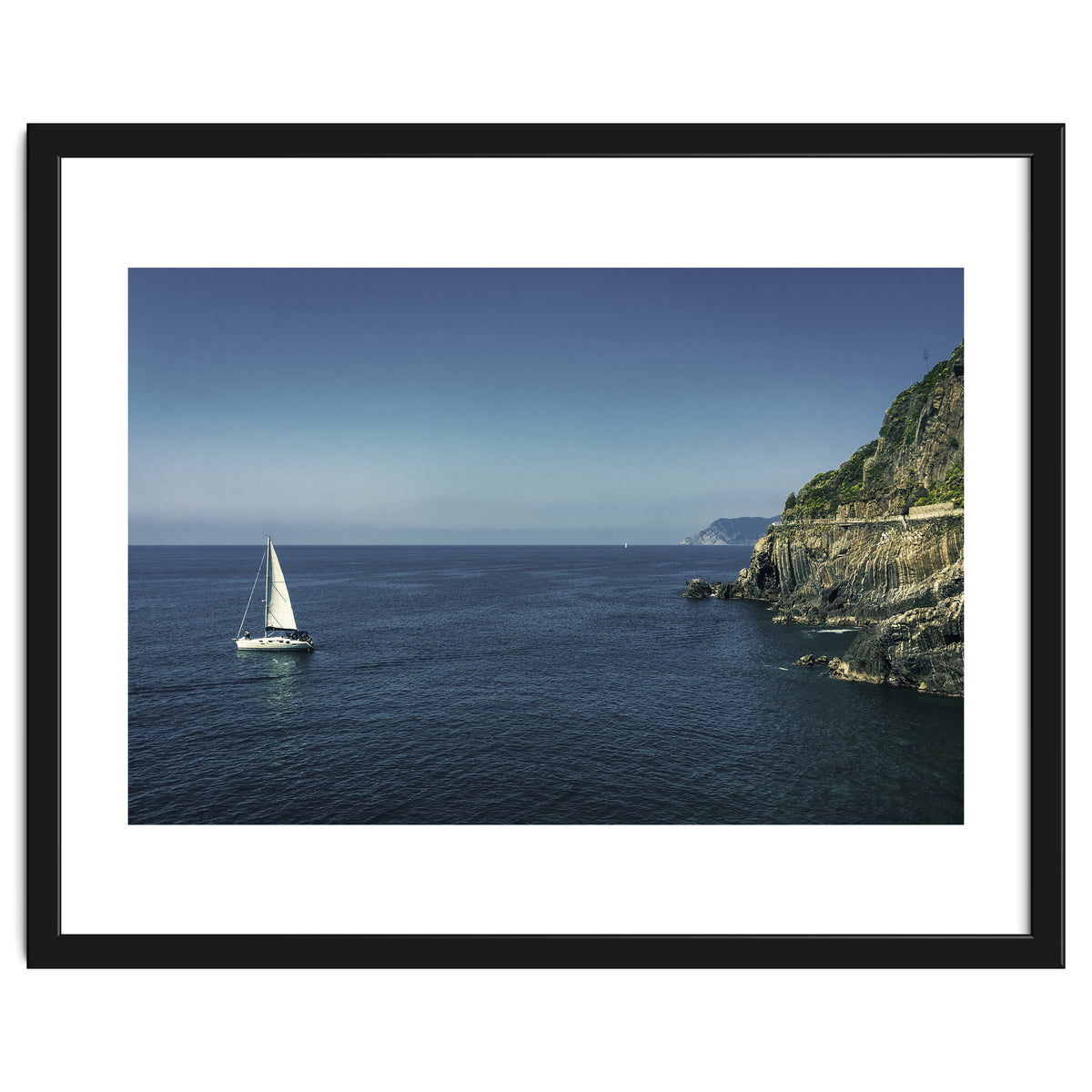 Cinque Terre Blue Sea
