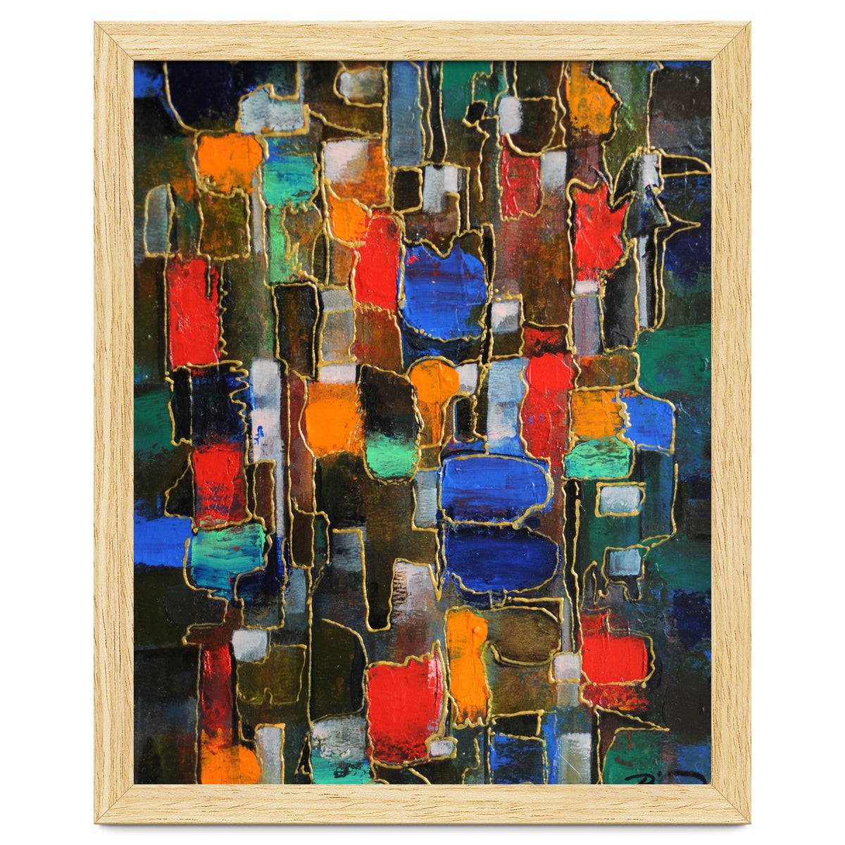 Abstract Brooklyn...38x28.cm. Acrylic