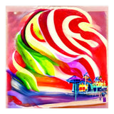 Santa Monica Pier swirly Candy AI Art (Print Only) thumbnail