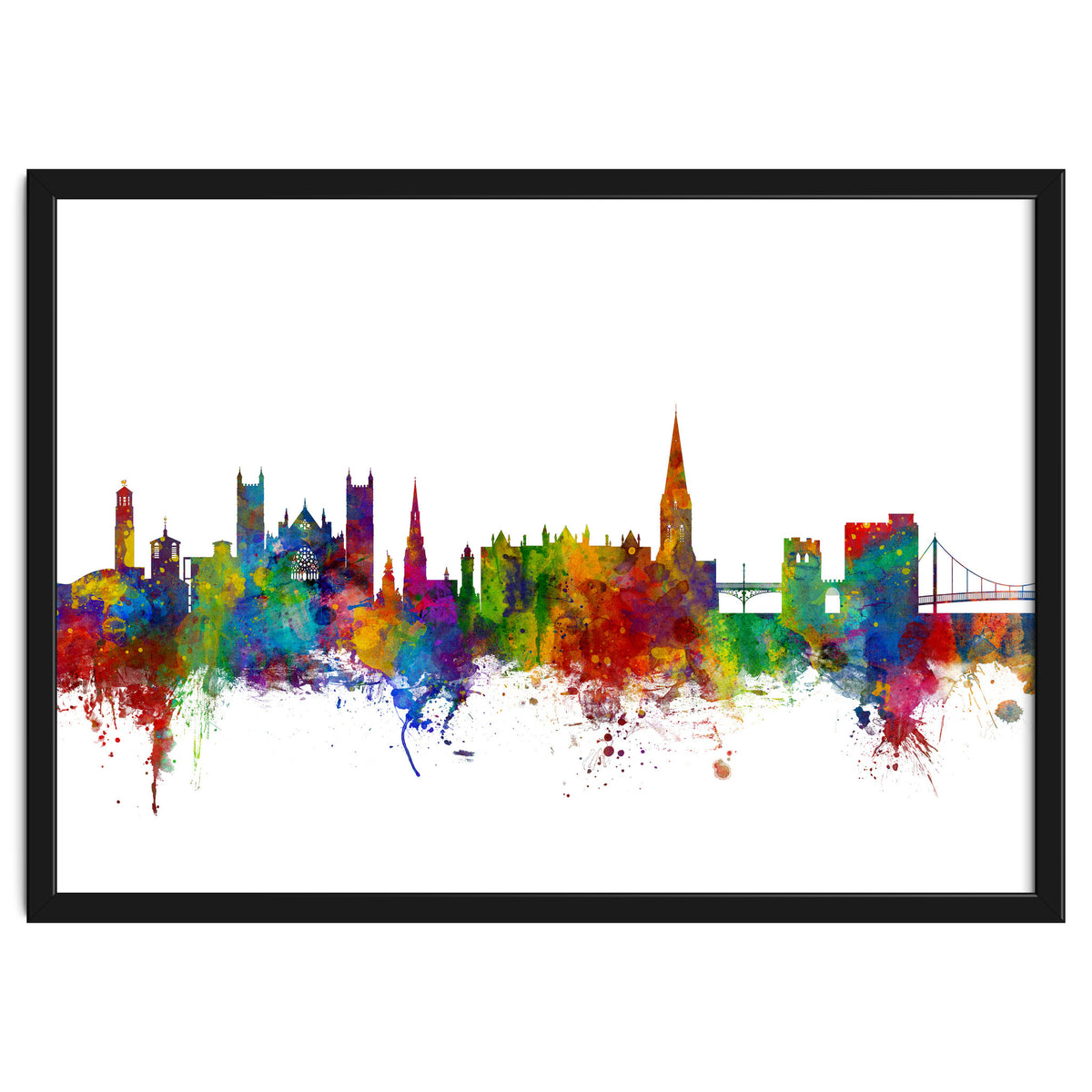 Exeter England Skyline