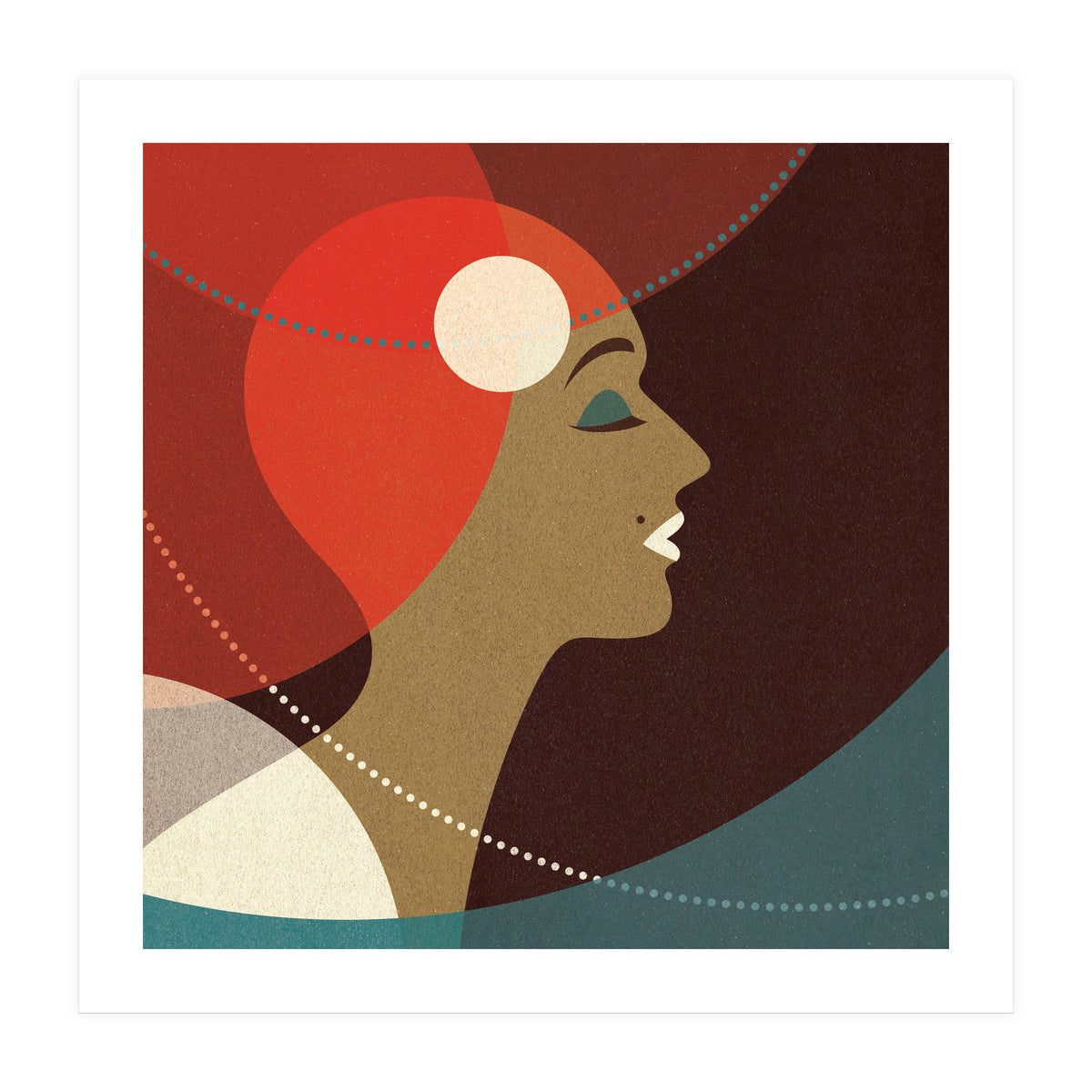 Venn Deco (Gold) (Print Only)