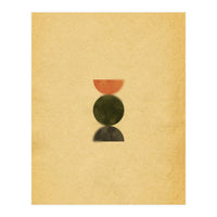 Blurry mid century modern shapes (Print Only)