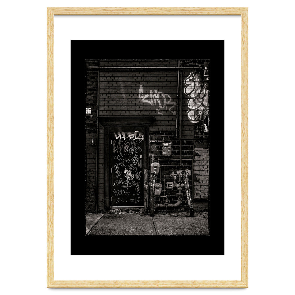 Alleyway Pipes No 4 with Border