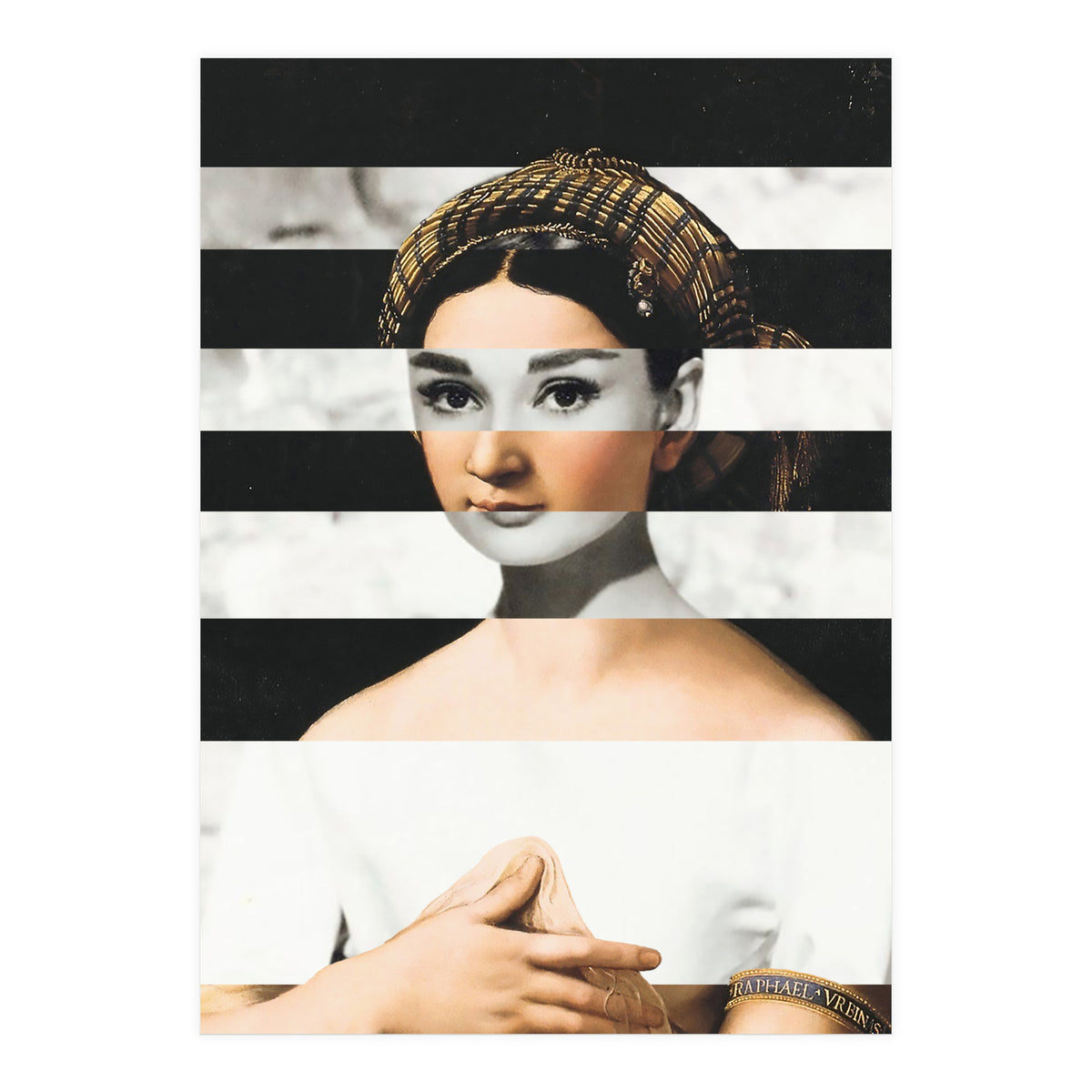Raphael's La Fornarina & Audrey Hepburn (Print Only)