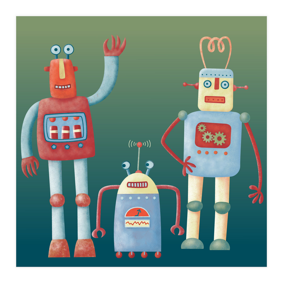 Retro Robots (Print Only)