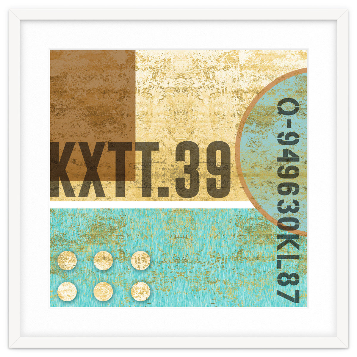 Abstract Industrial Sand And Blue