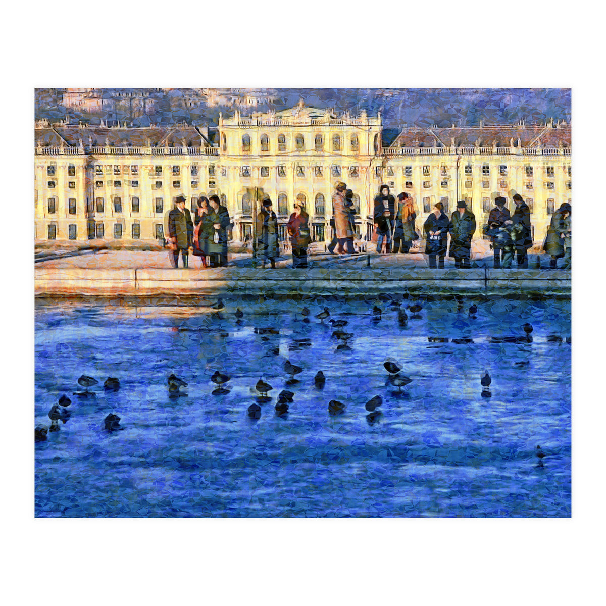 Winter's day at Schoenbrunn (Print Only)