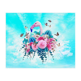 Floral Flamingo  (Print Only) thumbnail