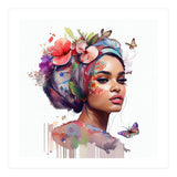 Watercolor Floral Arabian Woman #7 (Print Only) thumbnail