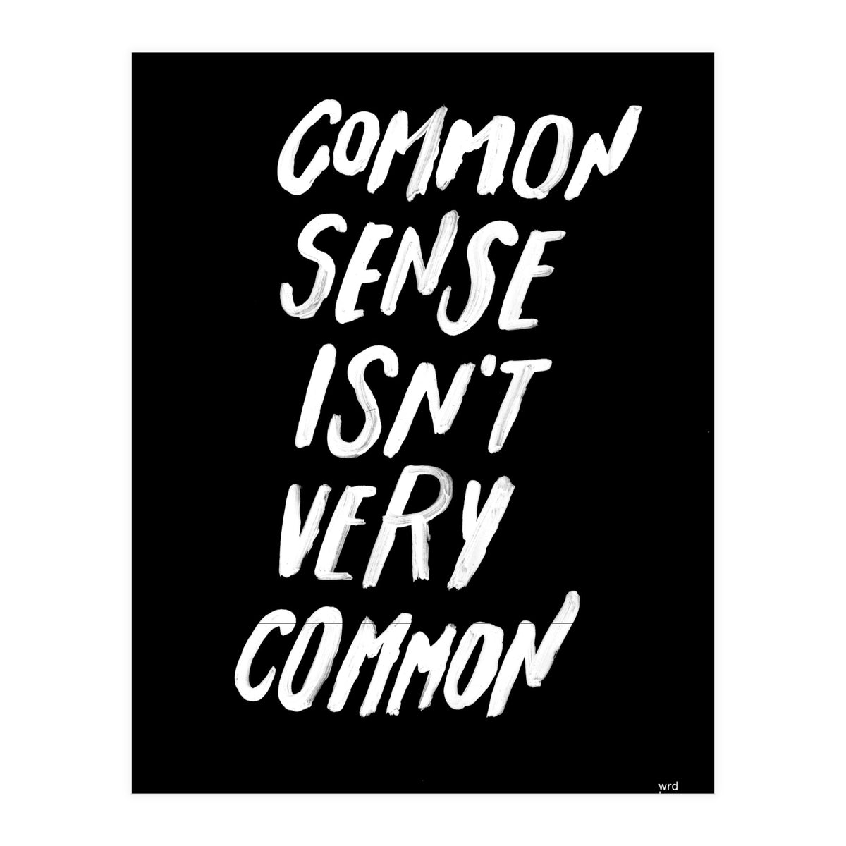 UNCOMMON SENSE (Print Only)