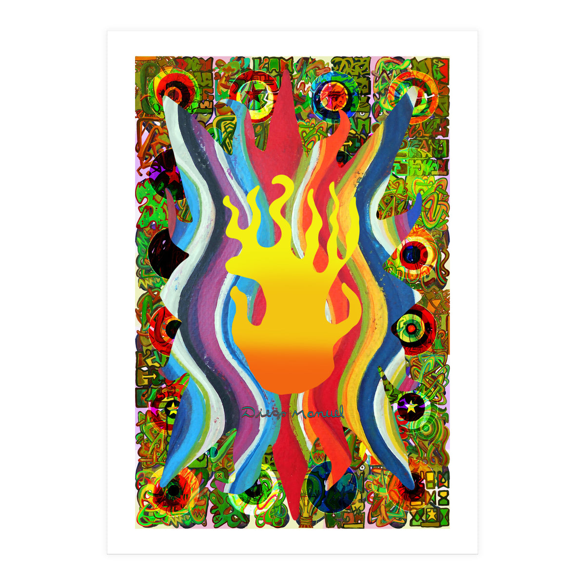 Fuego Y Graffiti 8 (Print Only)