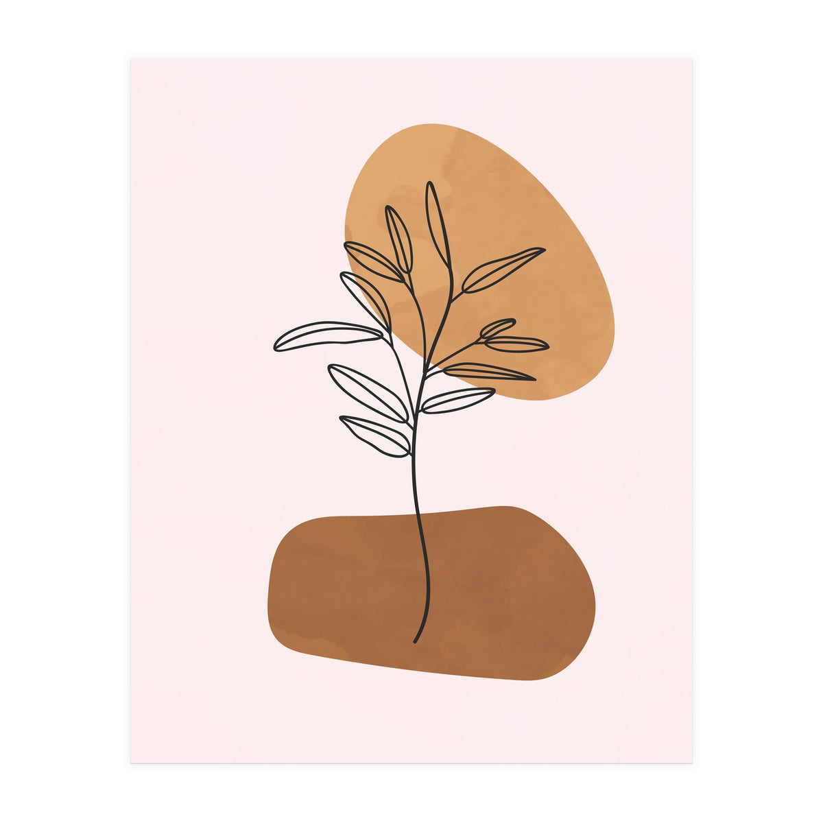 Minimalist Scandinavian Abstract Geometric Art (Print Only)