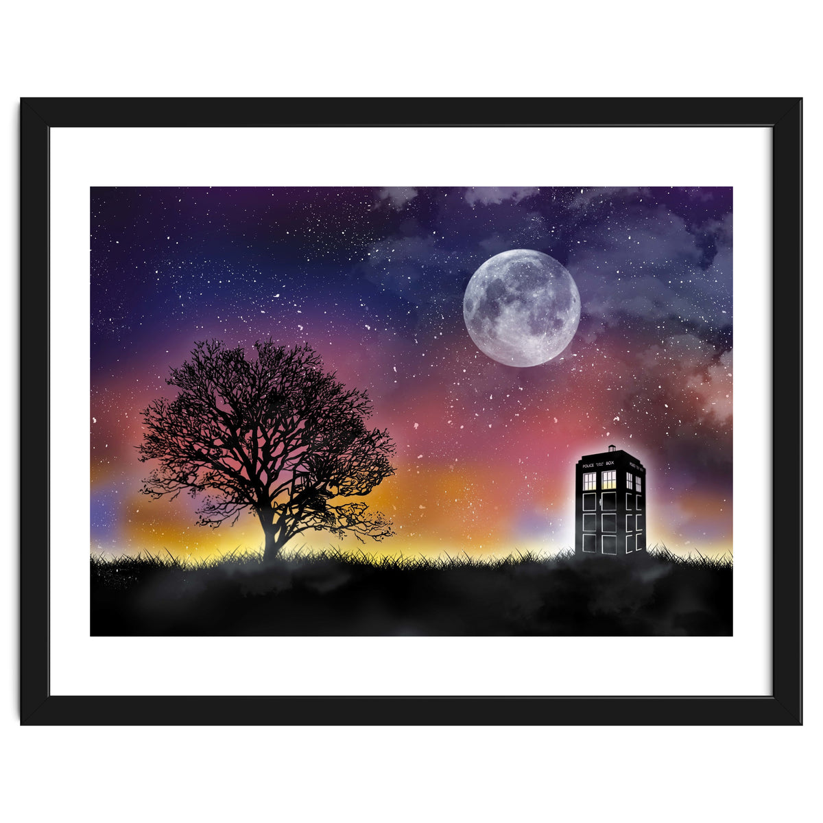 Dr Who landscape movie poster